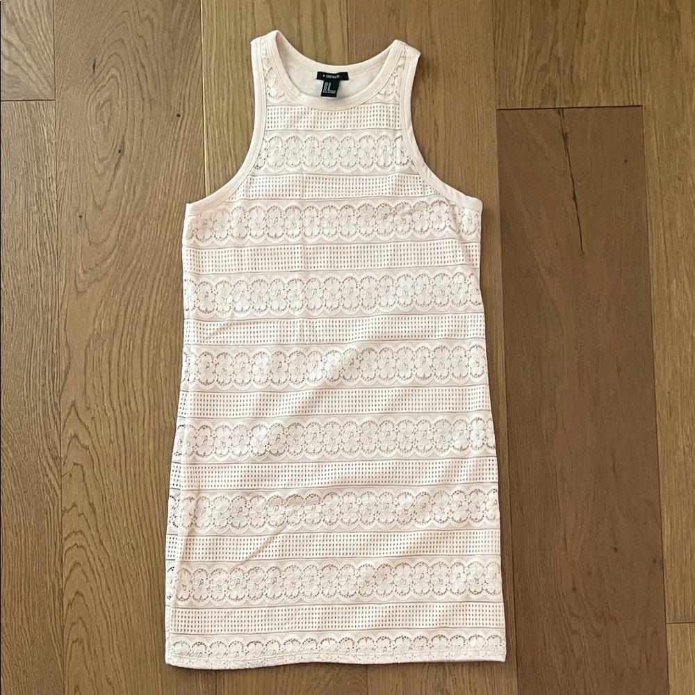 Vintage Forever21 Cream Lace Mini Dress